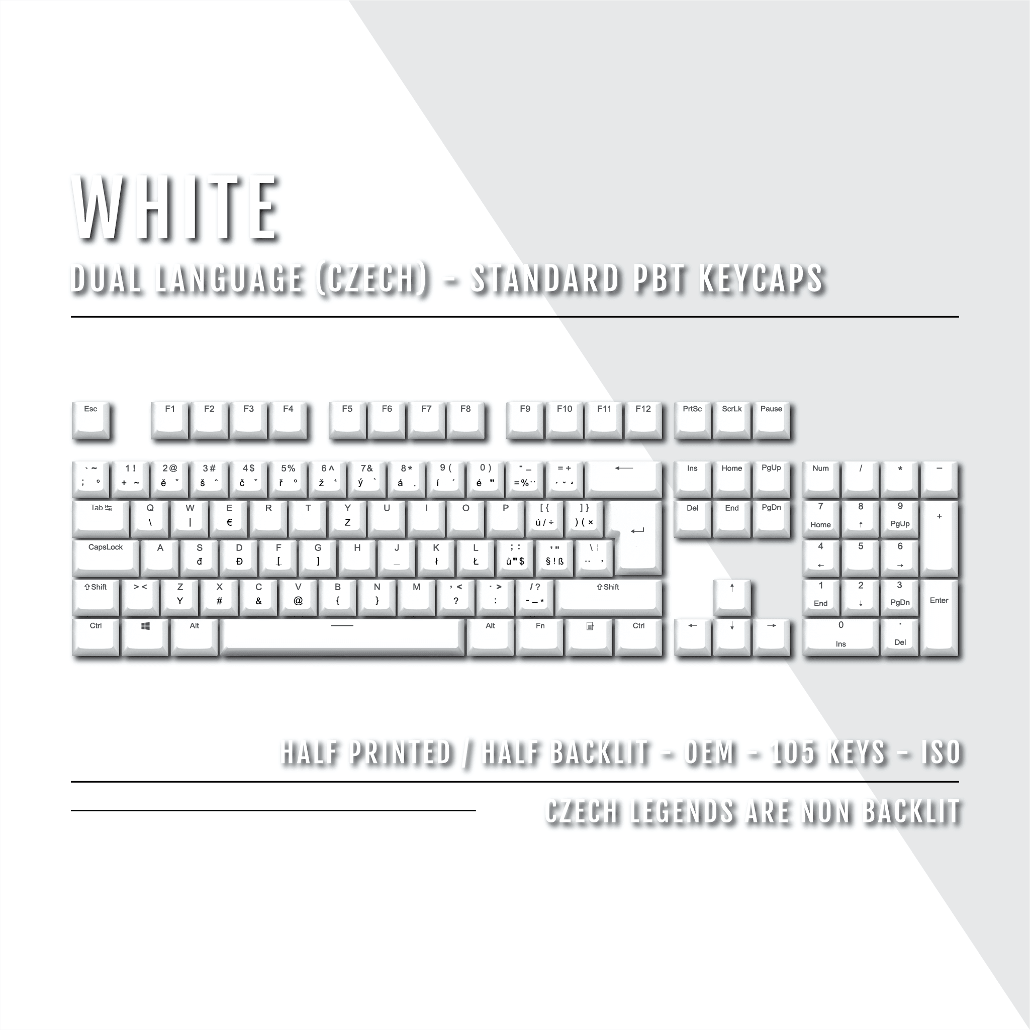 white-czech-iso-cz-dual-language-pbt-keycaps-krome-keycaps-ltd