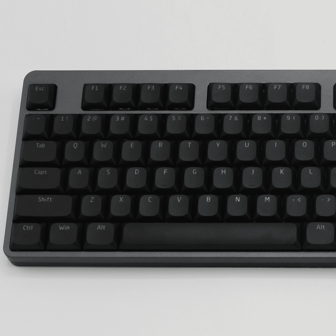 Black Low Profile Windows/Mac Backlit PBT Keycaps Krome Keycaps LTD Backlit Low Profile