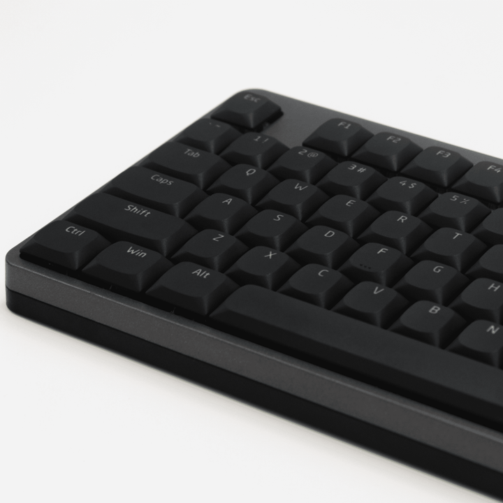 Black Low Profile Windows/Mac Backlit PBT Keycaps Krome Keycaps LTD Backlit Low Profile