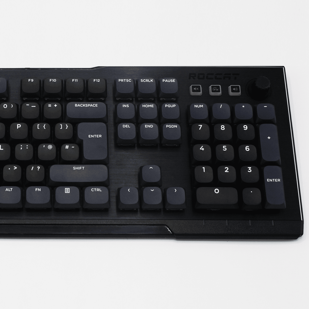 Black/Navy/White US & UK Low Profile PBT Keycaps Krome Keycaps LTD Non Backlit Low Profile