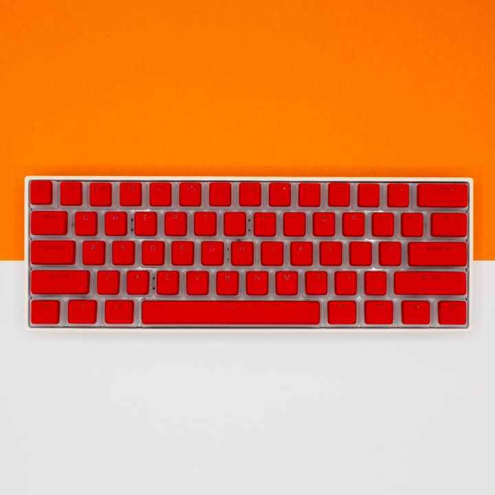 Blood Orange German (ISO-DE) Dual Language PBT Pudding Keycaps Krome Keycaps LTD german