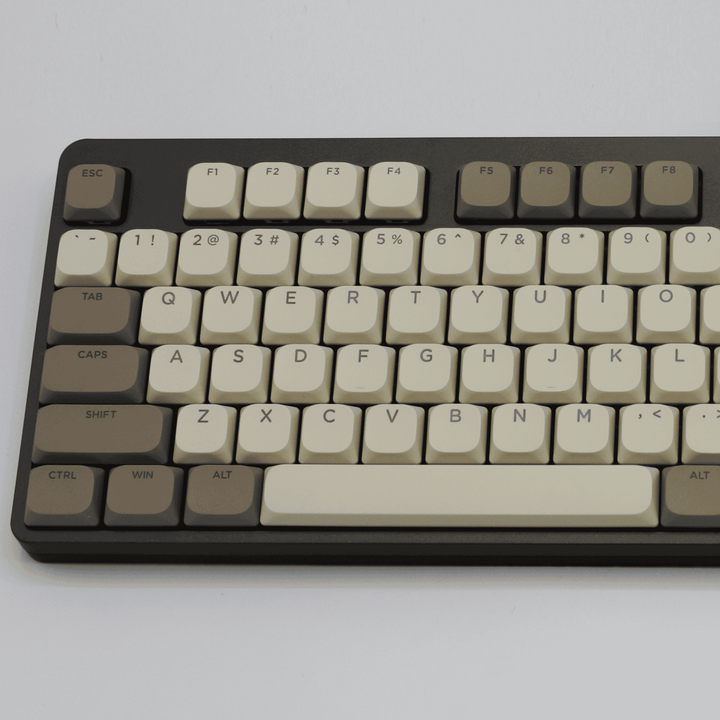 Cream/Grey/Brown Low Profile Backlit PBT Keycaps