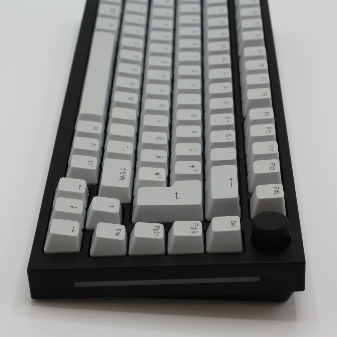 Light Grey Backlit German Keycaps - ISO-DE - Windows & Mac - kromekeycaps