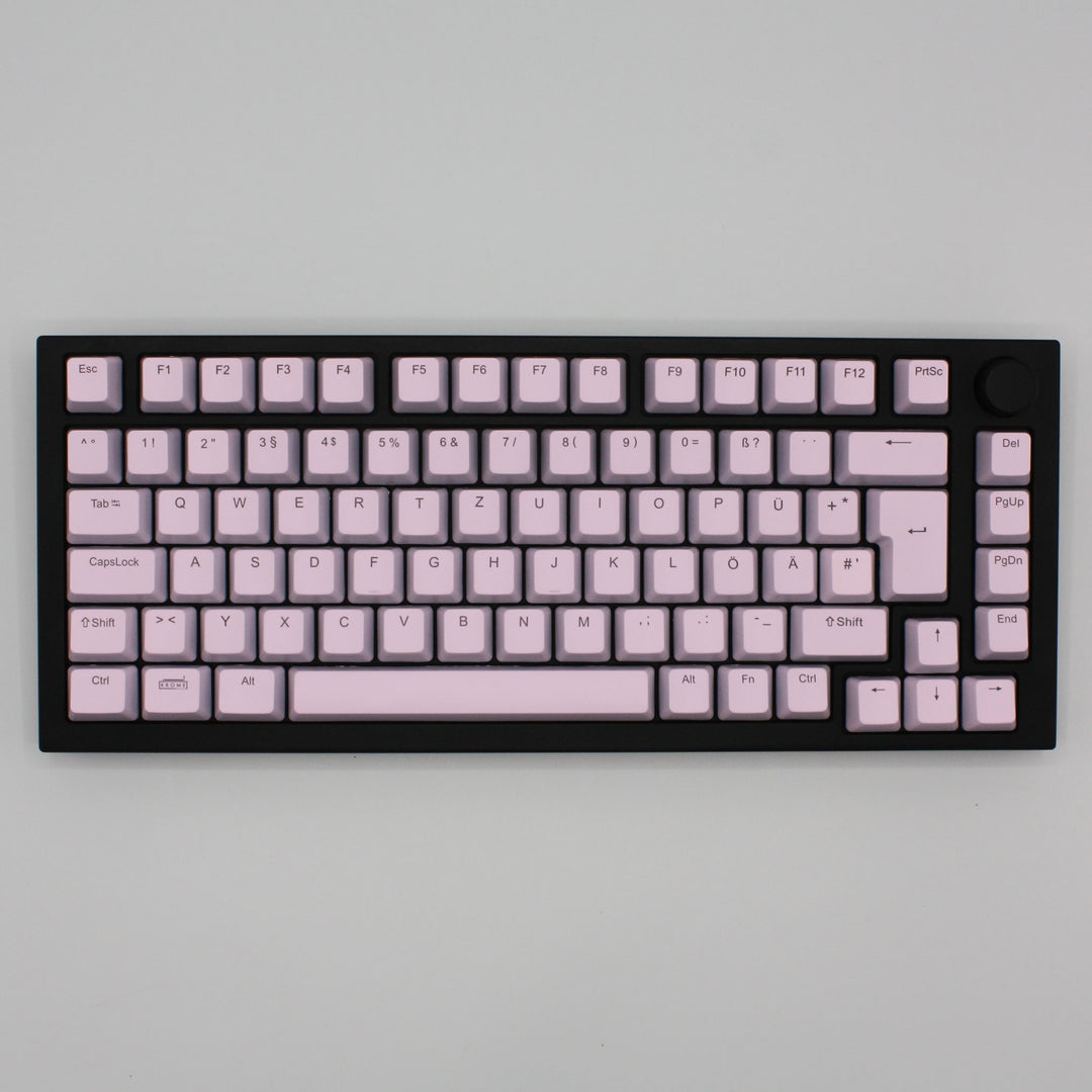 Pink Backlit German Keycaps - ISO-DE - Windows & Mac - kromekeycaps