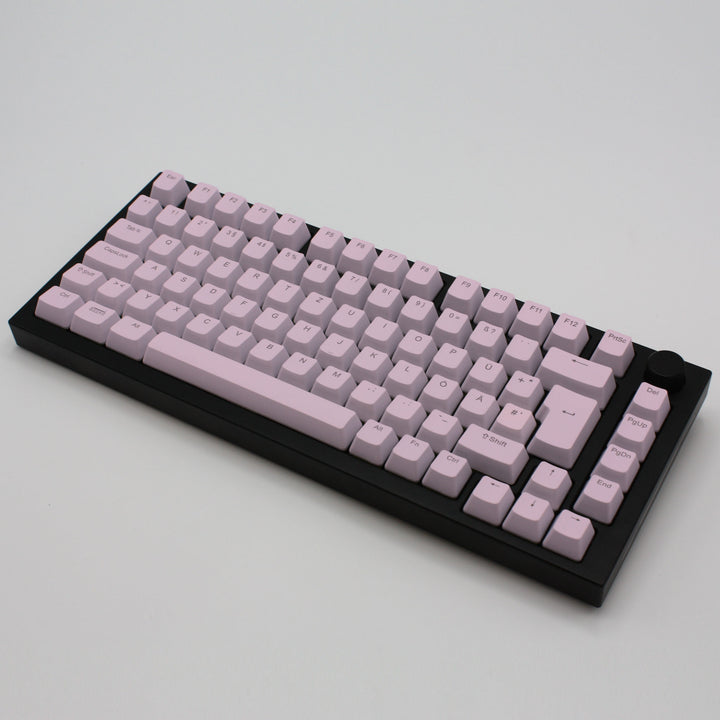 Pink Backlit German Keycaps - ISO-DE - Windows & Mac - kromekeycaps