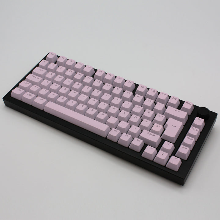 Light Pink German (ISO-DE) Backlit ABS Keycaps for Windows & Mac Krome Keycaps LTD german