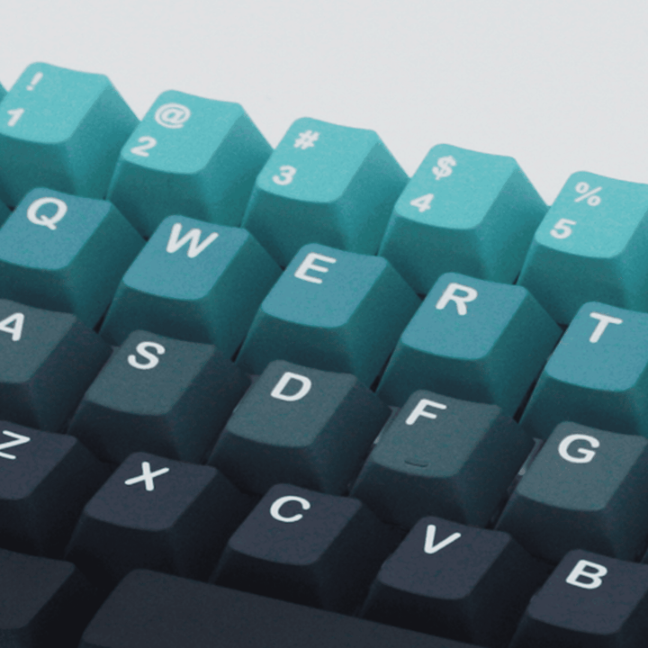 Blue/Cyan/Navy Gradient PBT Keycaps