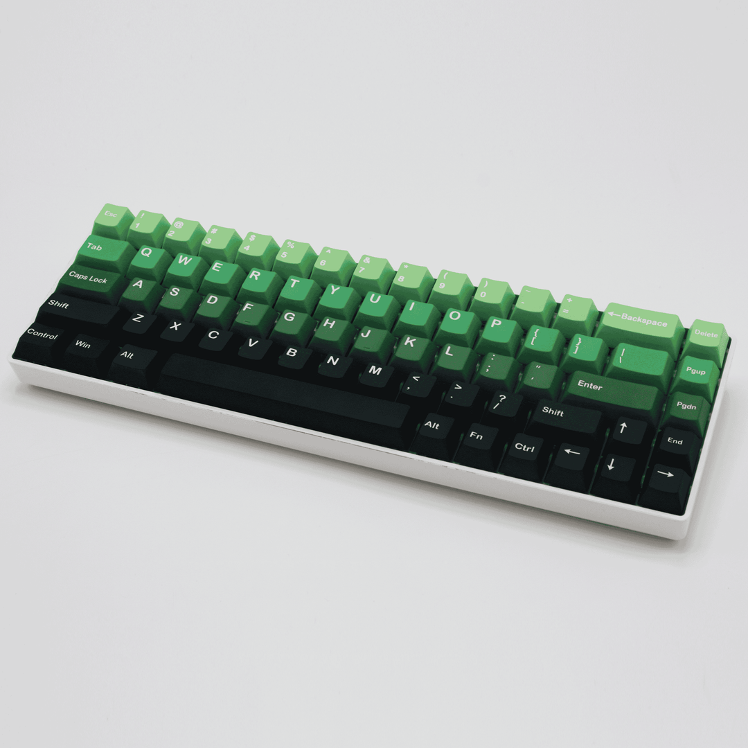 Green/Teal/Black Gradient PBT Keycaps