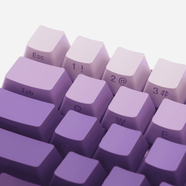 Lilac Gradient Side-Profile Backlit PBT Keycaps