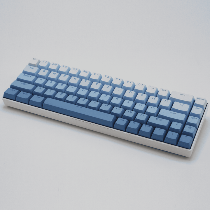 Pastel Blue Gradient Backlit PBT Keycaps