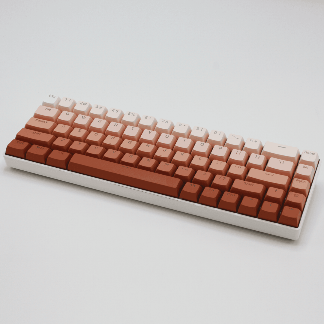 Pastel Red Gradient Backlit PBT Keycaps