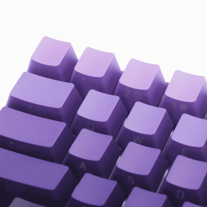 Purple Gradient Side-Profile Backlit PBT Keycaps