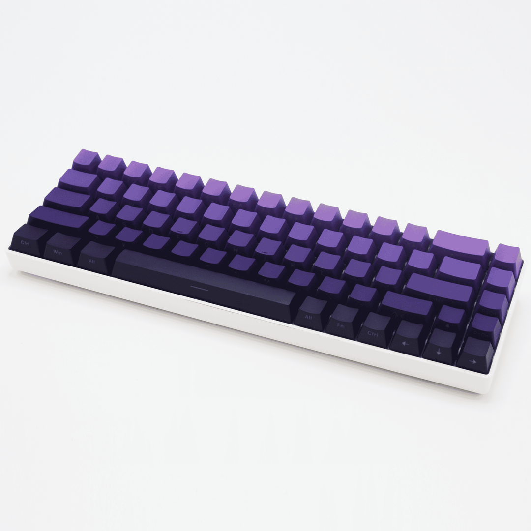 Purple Gradient Side-Profile Backlit PBT Keycaps