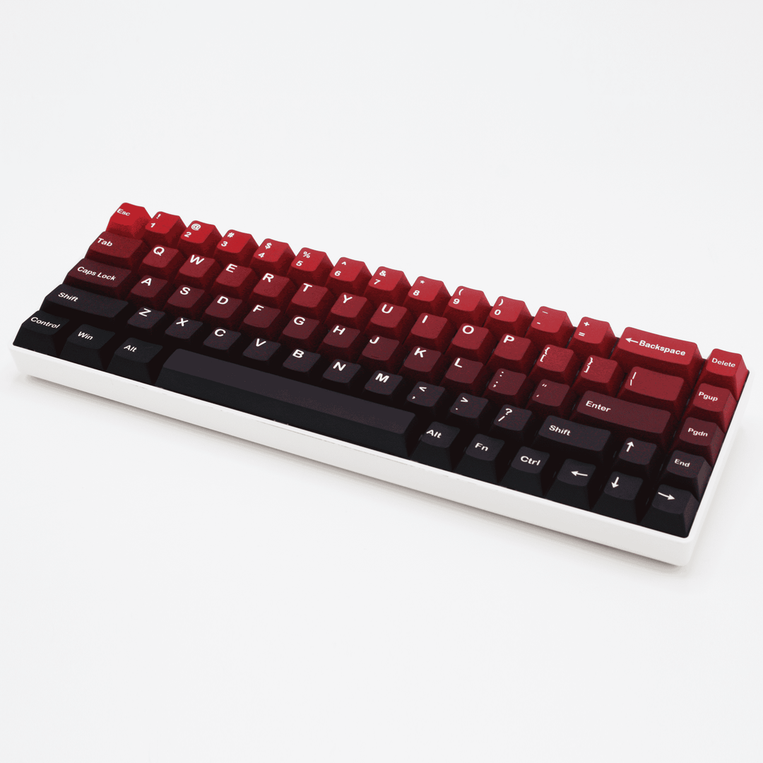 Red/Purple/Black Gradient PBT Keycaps