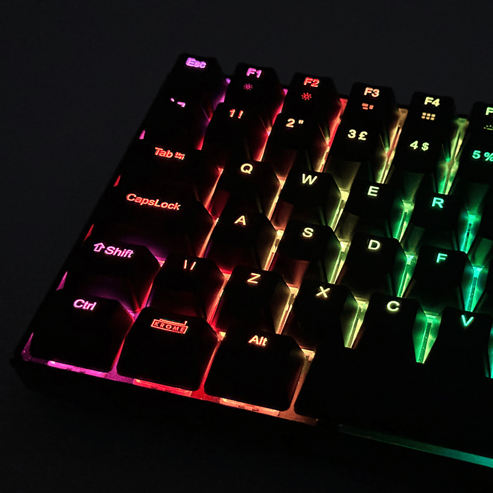 Navy Danish (ISO-DK) Backlit ABS Keycaps for Windows & Mac Krome Keycaps LTD danish