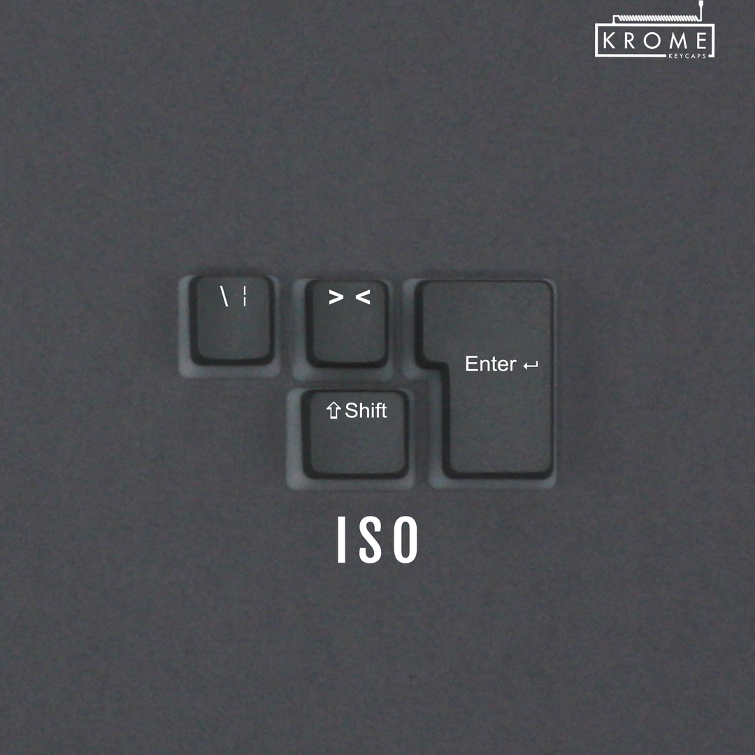 ANSI/ISO - Pudding Conversion Kit - Grey Krome Keycaps LTD Conversion Kit