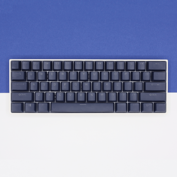 Navy German (ISO-DE) Dual Language PBT Keycaps Krome Keycaps LTD german