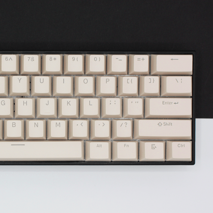 Off White German (ISO-DE) Dual Language PBT Keycaps Krome Keycaps LTD german