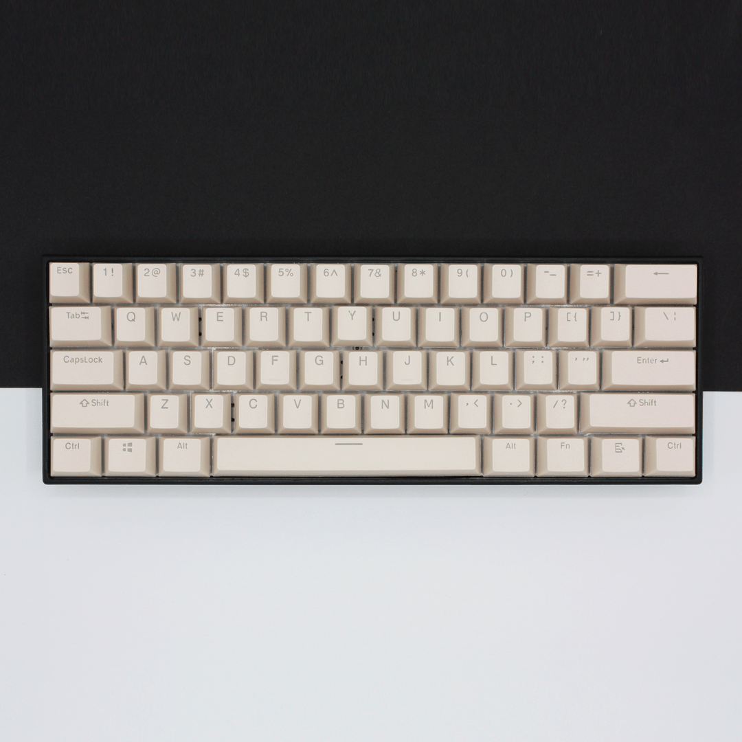 Off White German (ISO-DE) Dual Language PBT Keycaps Krome Keycaps LTD german