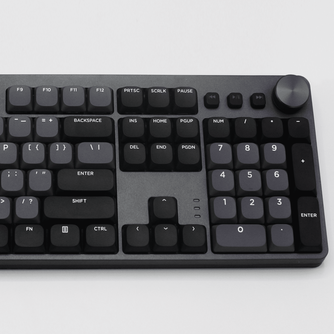 Purple Grey/Black/White Low Profile PBT Keycaps Krome Keycaps LTD Non Backlit Low Profile