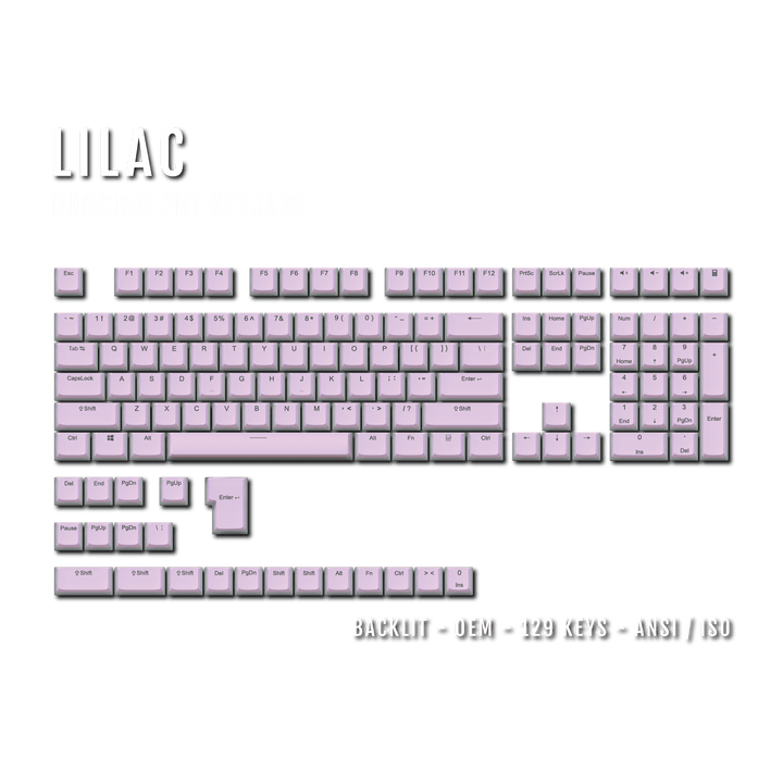 Lilac Backlit PBT Pudding Keycaps Krome Keycaps LTD Pudding Single