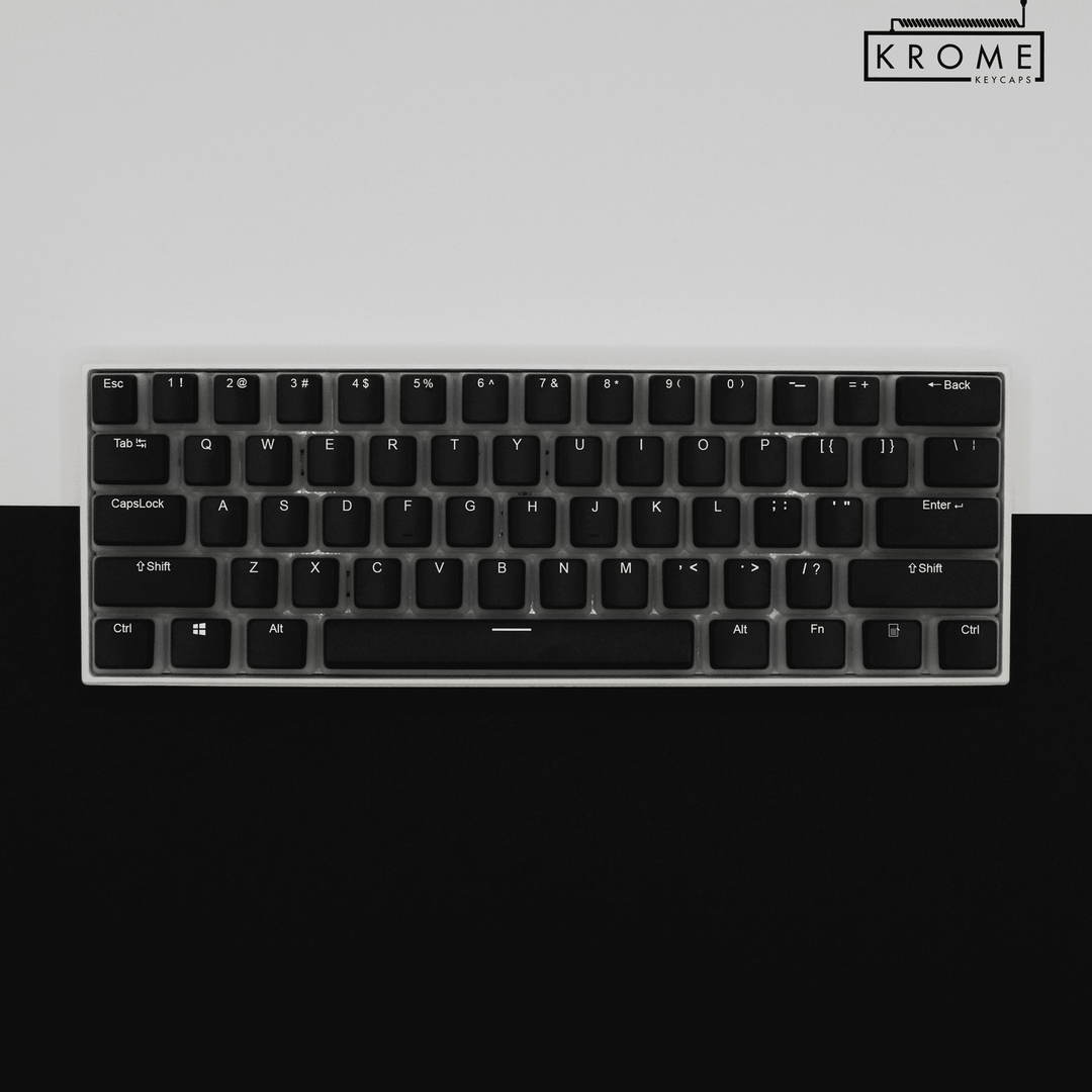 Black Italian (ISO-IT) Dual Language PBT Pudding Keycaps Krome Keycaps LTD italian