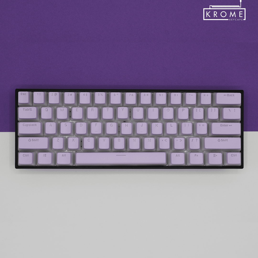 Lilac Italian (ISO-IT) Dual Language PBT Pudding Keycaps Krome Keycaps LTD italian