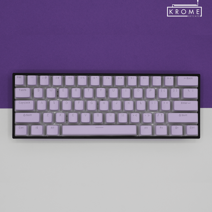 Lilac UK & Korean Dual Language PBT Pudding Keycaps Krome Keycaps LTD Korean Pudding