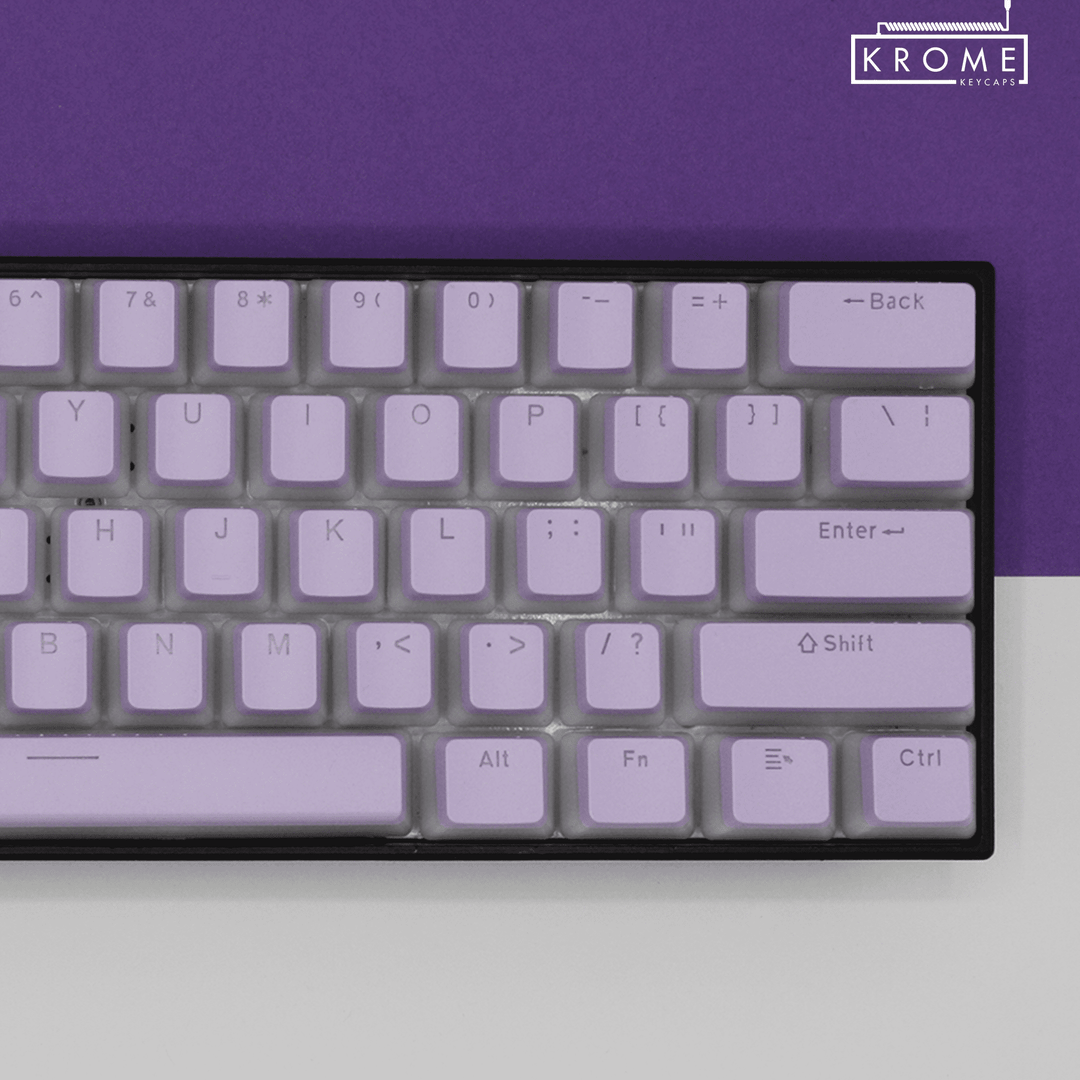 Lilac Portuguese (ISO-PT) Dual Language PBT Pudding Keycaps Krome Keycaps LTD portuguese