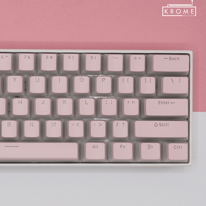 Light Pink Spanish (ISO-ES) Dual Language PBT Pudding Keycaps Krome Keycaps LTD spanish