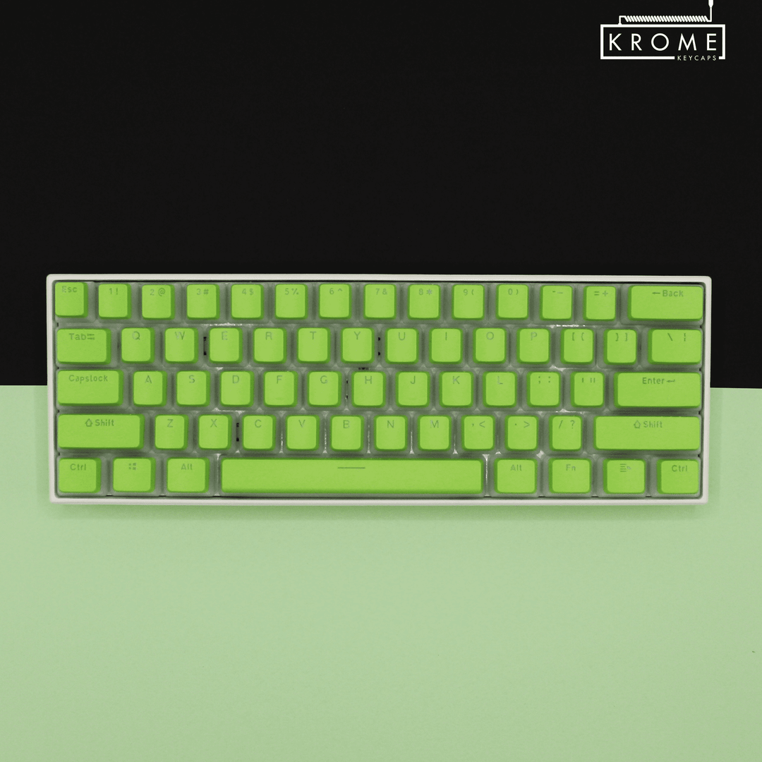 Lime Swiss Dual Language PBT Pudding Keycaps Krome Keycaps LTD swiss