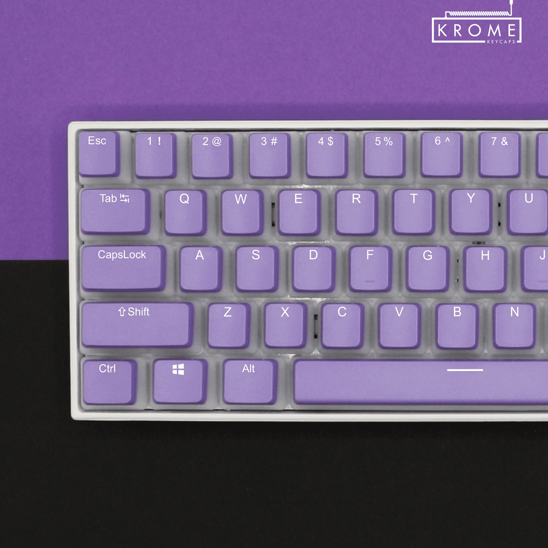 Purple Norwegian Dual Language PBT Pudding Keycaps Krome Keycaps LTD norwegian