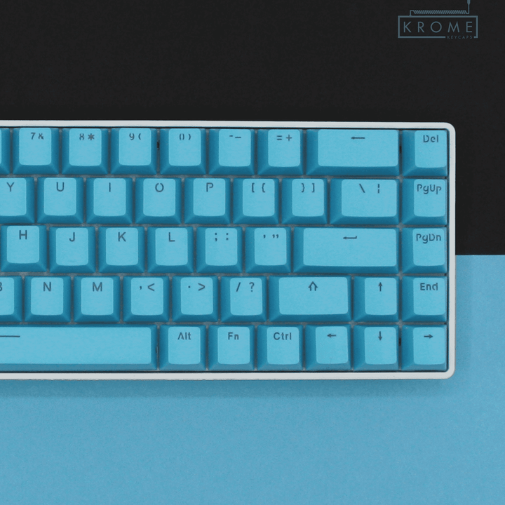 Blue Swiss (ISO-CH) Dual Language PBT Keycaps - 65/75% Krome Keycaps LTD swiss