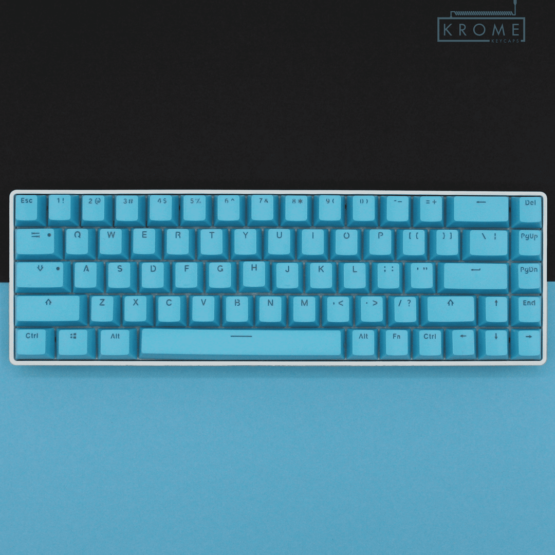 Blue Swiss (ISO-CH) Dual Language PBT Keycaps - 65/75% Krome Keycaps LTD swiss