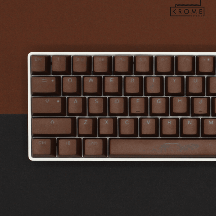 Brown Spanish (ISO-ES) Dual Language PBT Keycaps - 65/75% Krome Keycaps LTD spanish