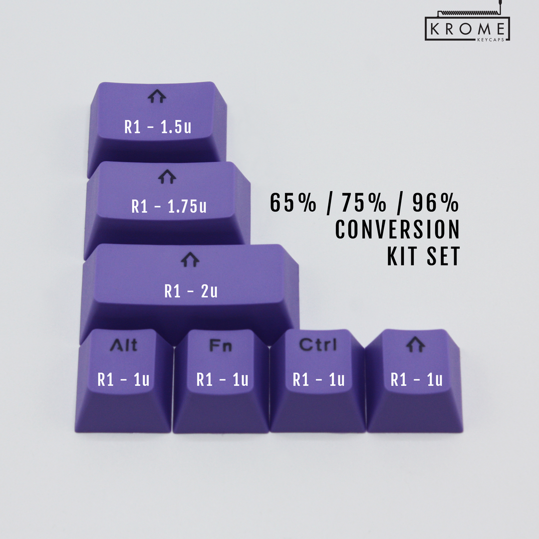 Conversion Kit - 65/75/96% - Various Colours Krome Keycaps LTD Conversion Kit