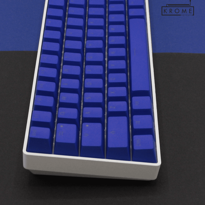 Dark Blue UK & Mac/Multimedia Dual Language PBT Keycaps – 65/75% Krome Keycaps LTD mac & multimedia