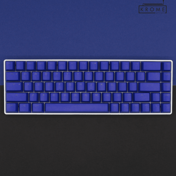 Dark Blue UK & Mac/Multimedia Dual Language PBT Keycaps – 65/75% Krome Keycaps LTD mac & multimedia