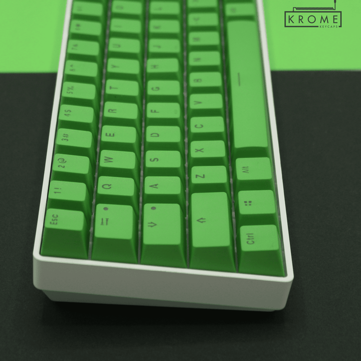 Green UK & Keychron (Layout) Dual Language PBT Keycaps - 65/75% Krome Keycaps LTD mac & multimedia