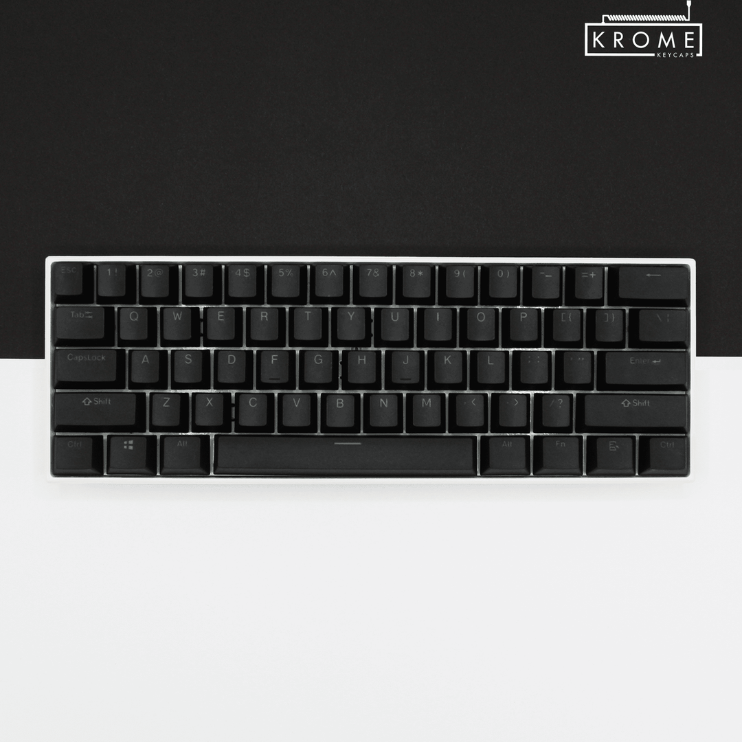 Black Mac & Multimedia Dual Language PBT Keycaps Krome Keycaps LTD mac & multimedia