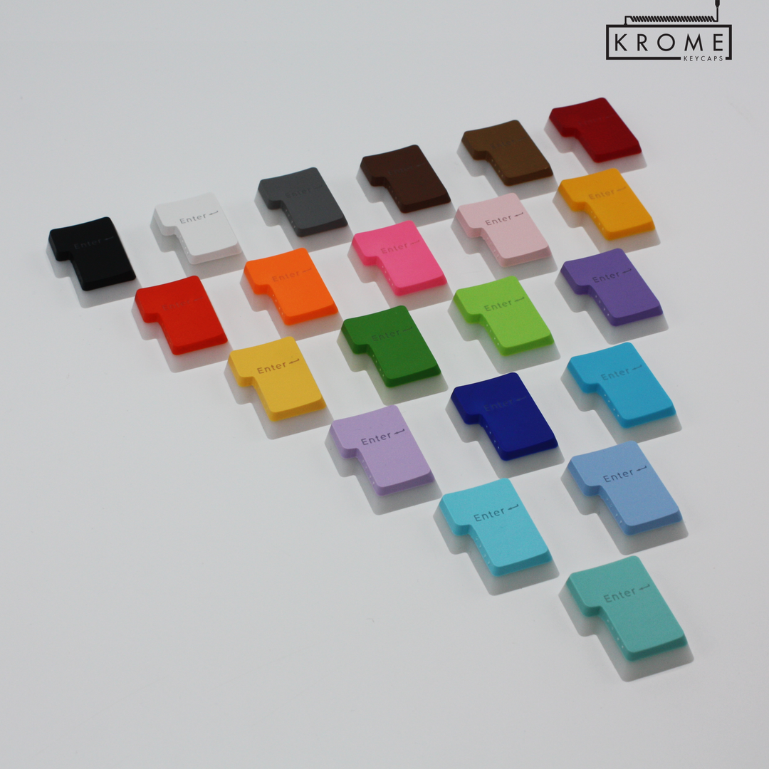 ISO Pudding Enter Keycap - Various Colours Krome Keycaps LTD Conversion Kit