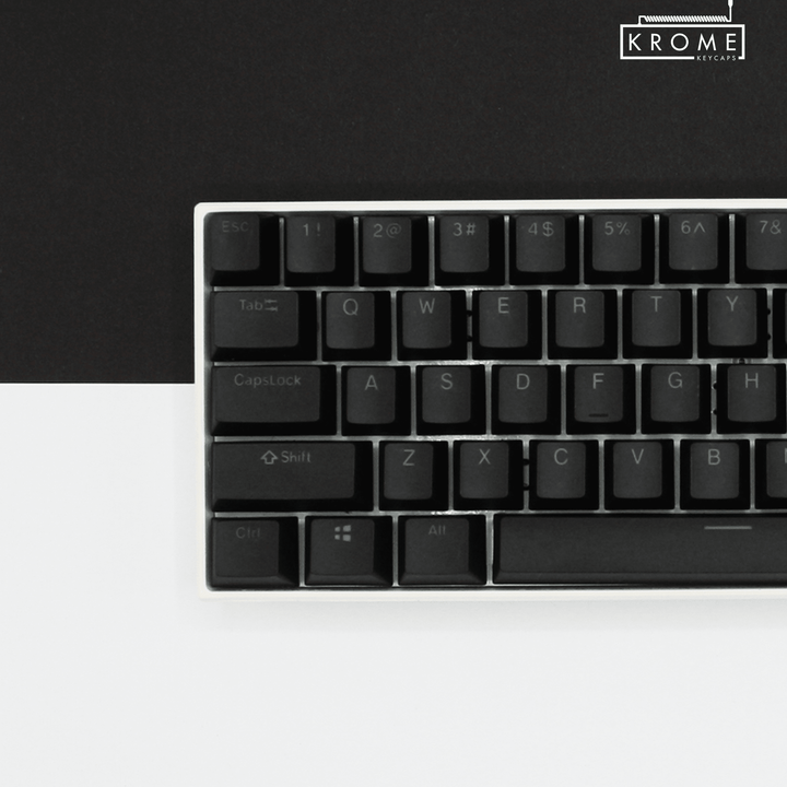 Black Rainbow Japanese Dual Language PBT Keycaps Krome Keycaps LTD 