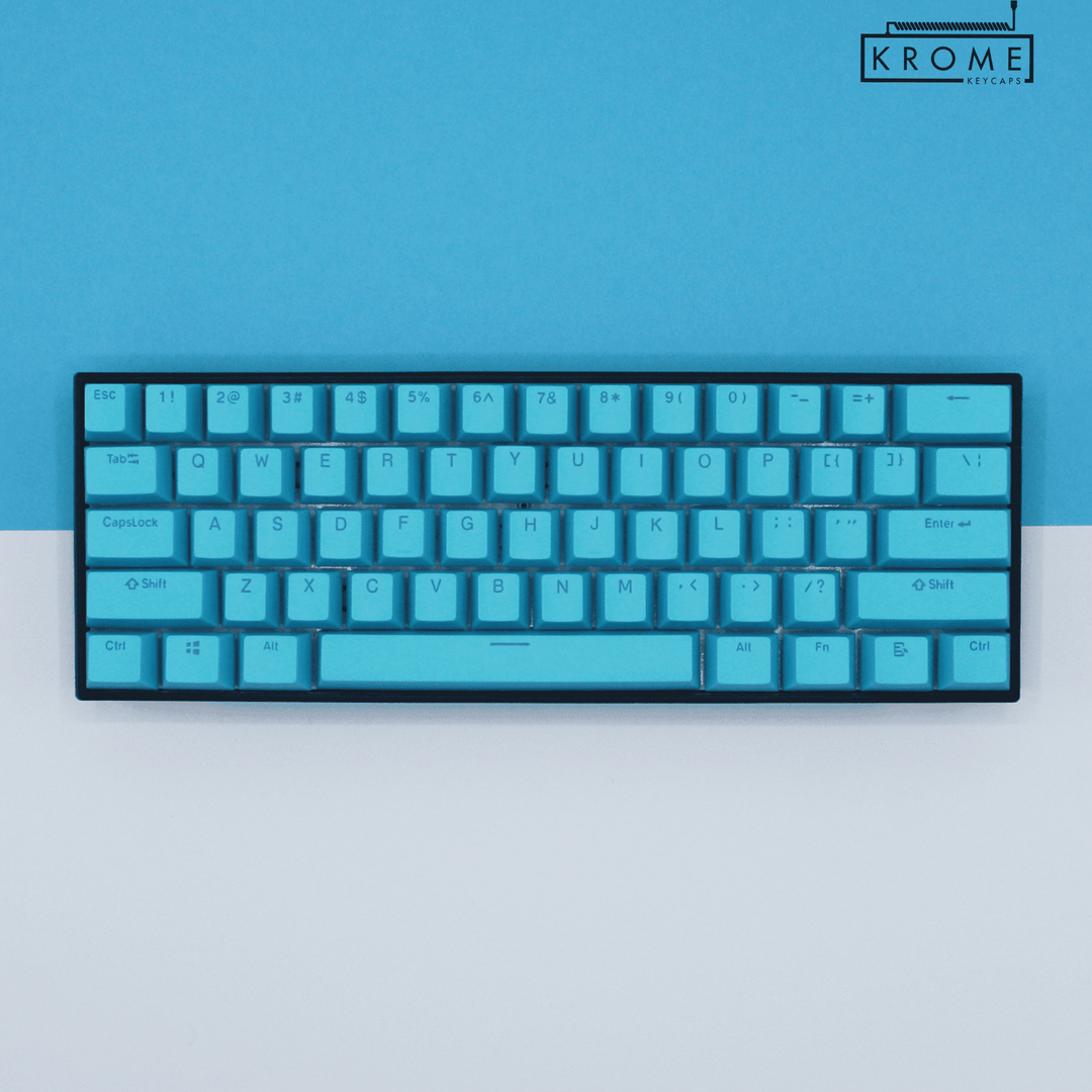 Blue Mac & Multimedia Dual Language PBT Keycaps Krome Keycaps LTD mac & multimedia