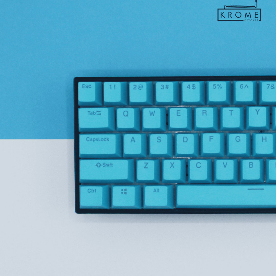 Blue Swiss (ISO-CH) Dual Language PBT Keycaps Krome Keycaps LTD swiss