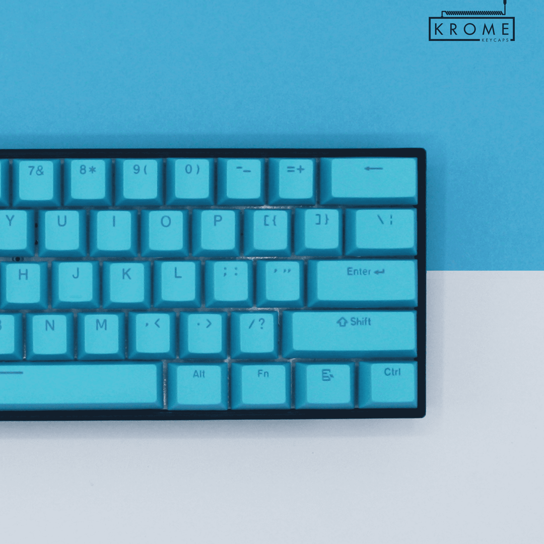 Blue Spanish (ISO-ES) Dual Language PBT Keycaps Krome Keycaps LTD spanish