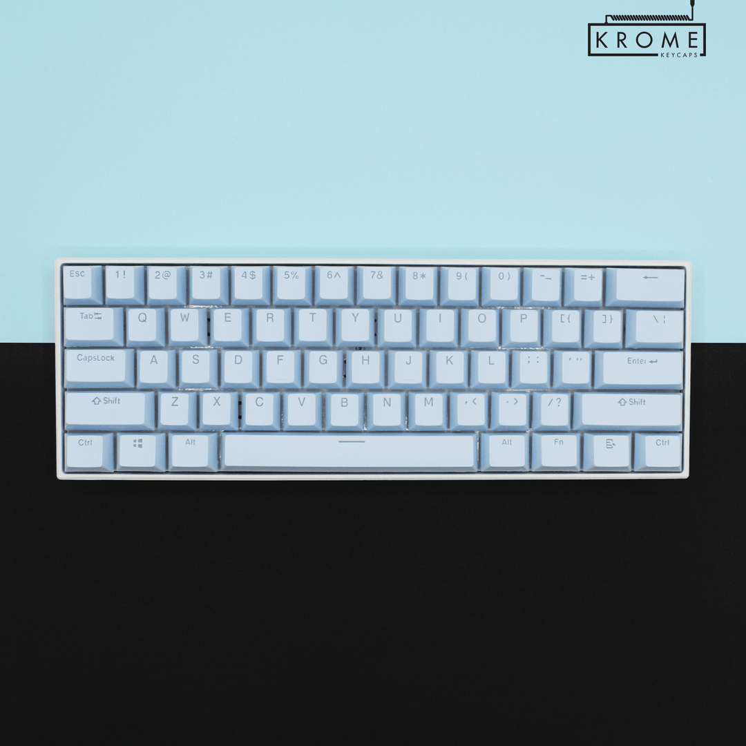 Light Blue UK Dual Language PBT Keycaps Krome Keycaps LTD Single Colour, UK