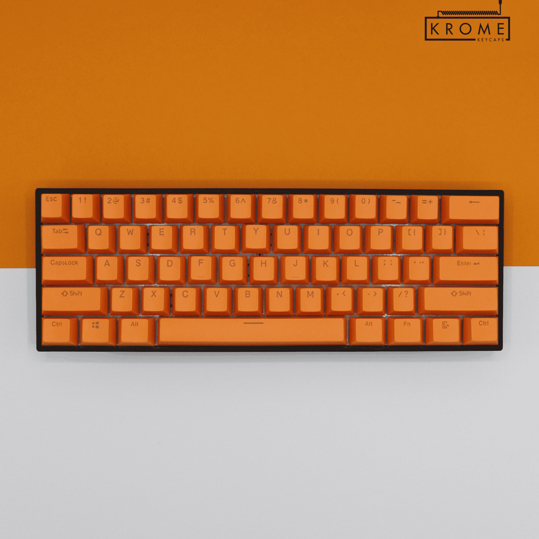 Orange Swiss (ISO-CH) Dual Language PBT Keycaps Krome Keycaps LTD swiss