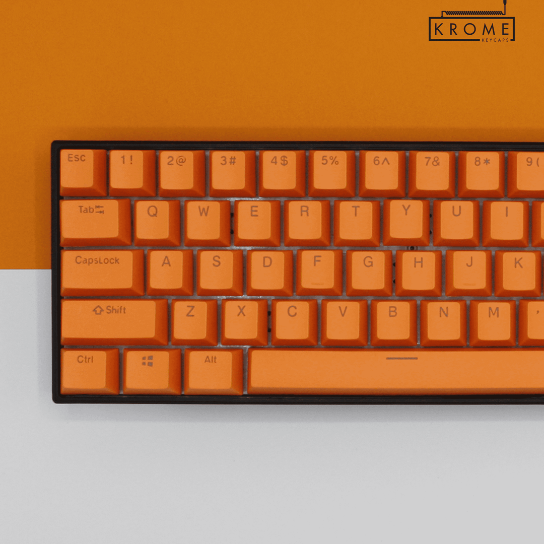 Orange UK & Mac/Multimedia Dual Language PBT Keycaps Krome Keycaps LTD mac & multimedia