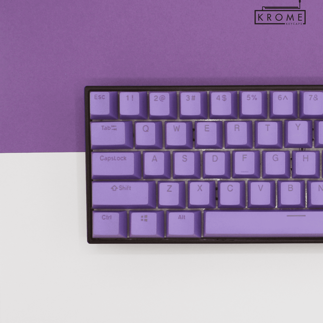 Purple Swedish (ISO-SE) Dual Language PBT Keycaps Krome Keycaps LTD swedish