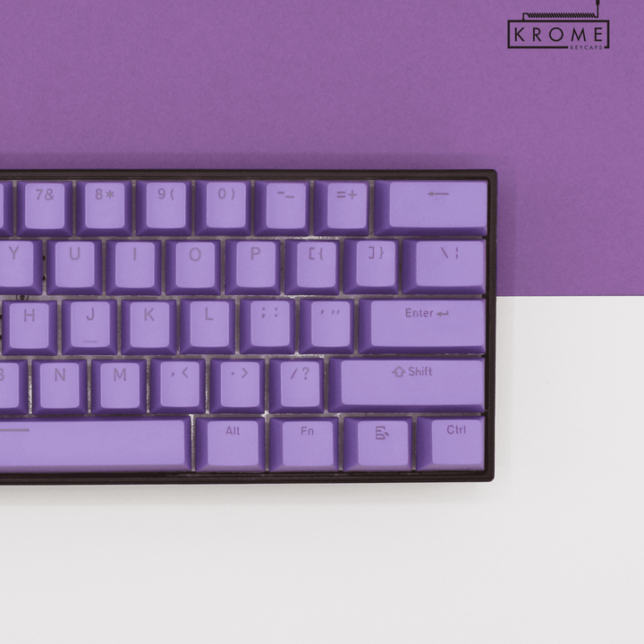 Purple UK & Mac/Multimedia Dual Language PBT Keycaps Krome Keycaps LTD mac & multimedia